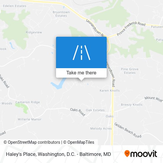 Haley's Place map