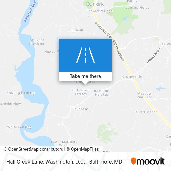 Mapa de Hall Creek Lane