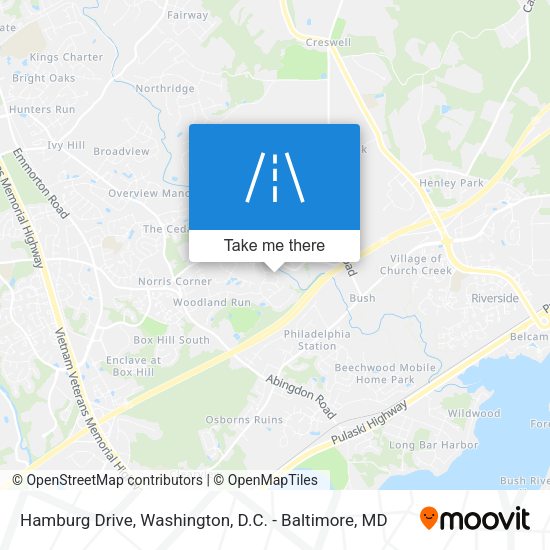 Hamburg Drive map