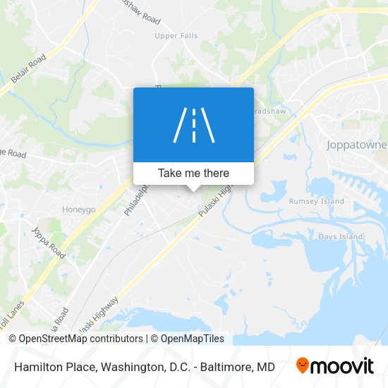 Hamilton Place map