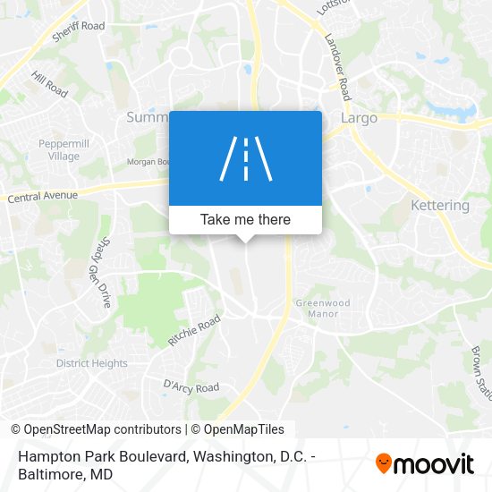 Mapa de Hampton Park Boulevard