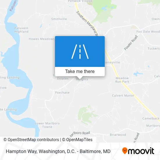 Hampton Way map