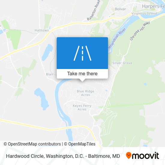 Hardwood Circle map