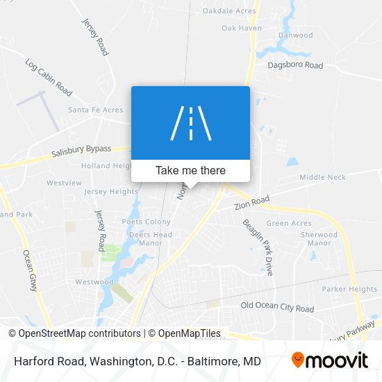 Harford Road map