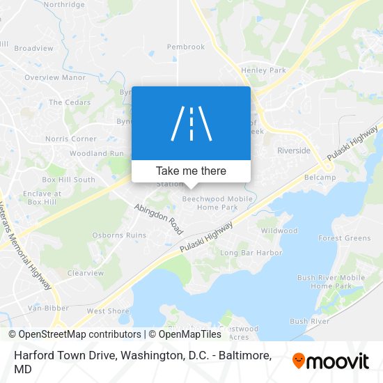 Mapa de Harford Town Drive