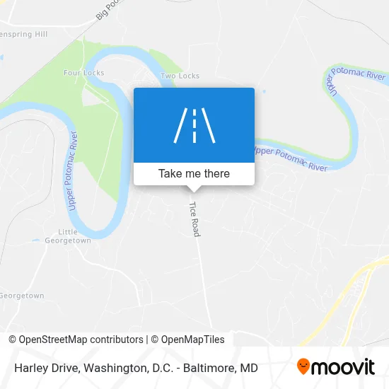 Harley Drive map