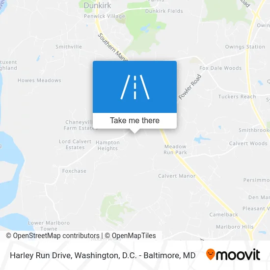 Harley Run Drive map