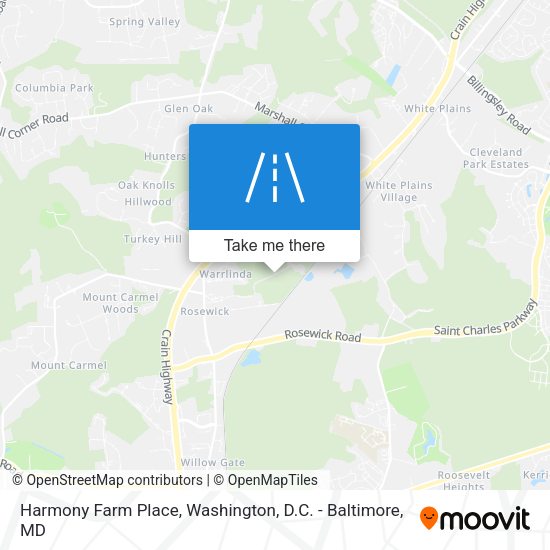 Mapa de Harmony Farm Place