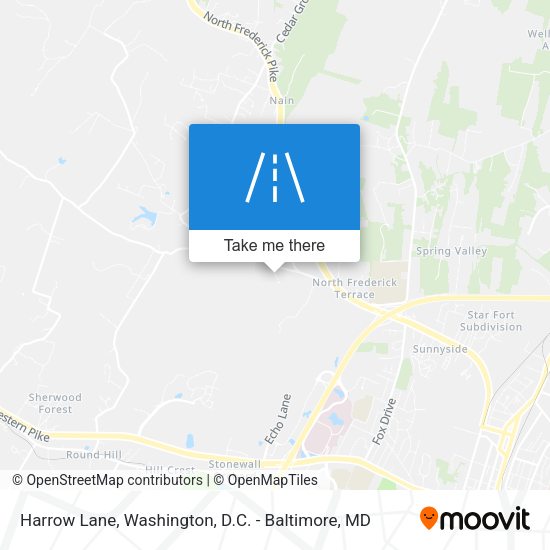 Harrow Lane map