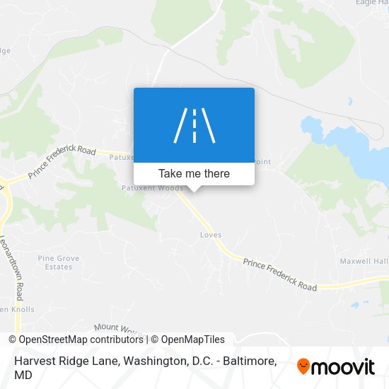 Harvest Ridge Lane map