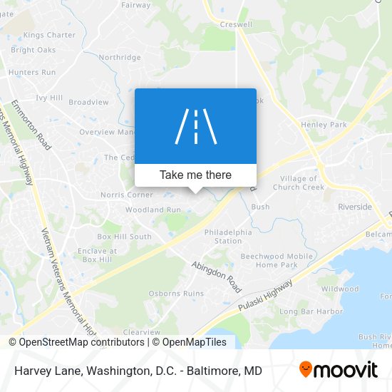 Mapa de Harvey Lane