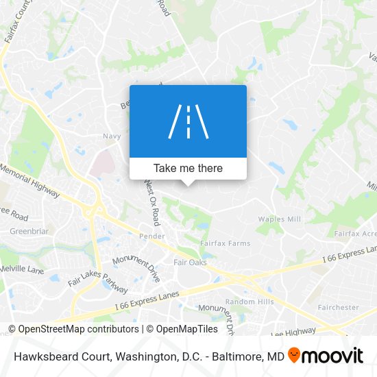 Mapa de Hawksbeard Court