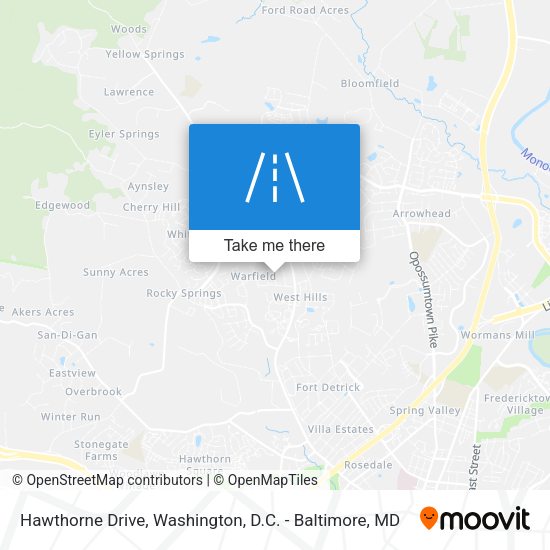 Hawthorne Drive map