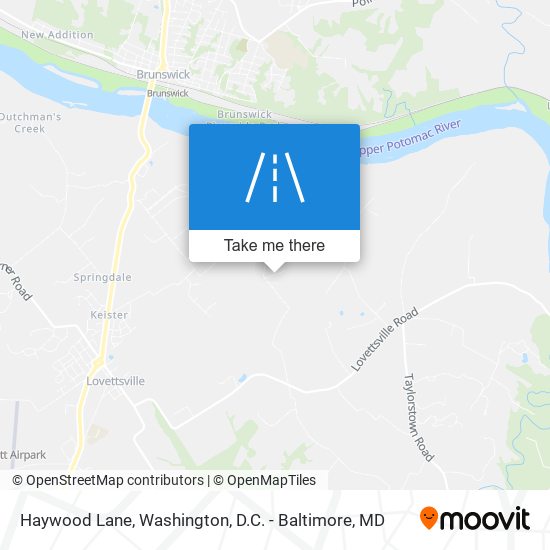 Haywood Lane map