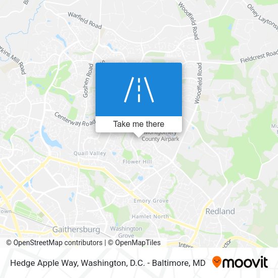 Hedge Apple Way map