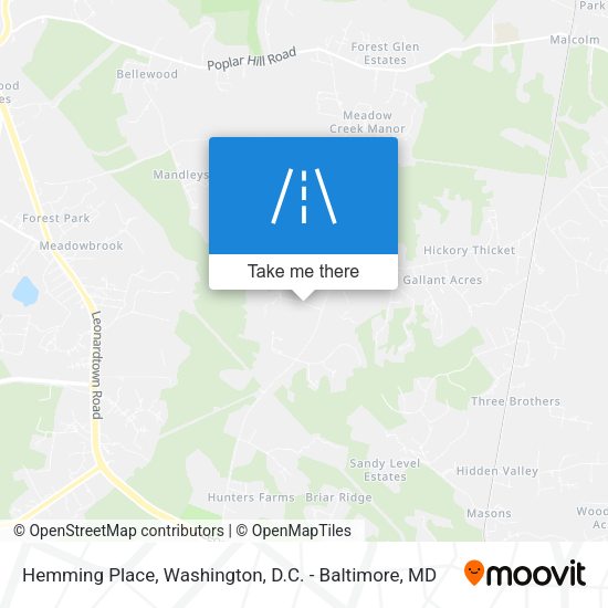 Hemming Place map