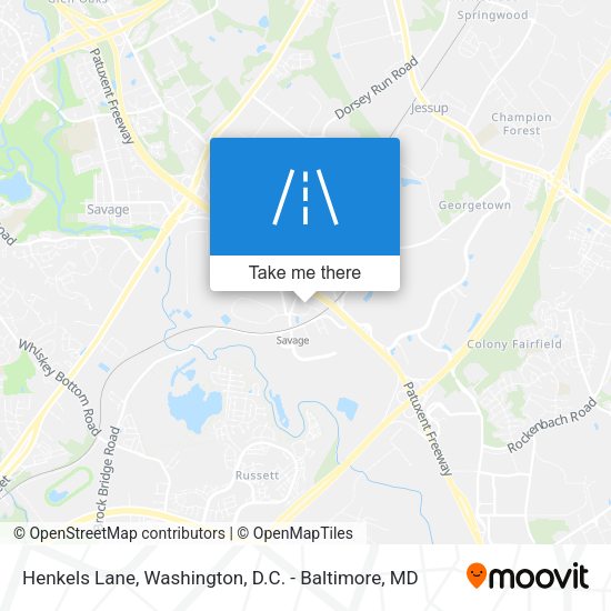 Henkels Lane map