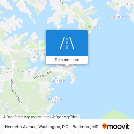 Henrietta Avenue map