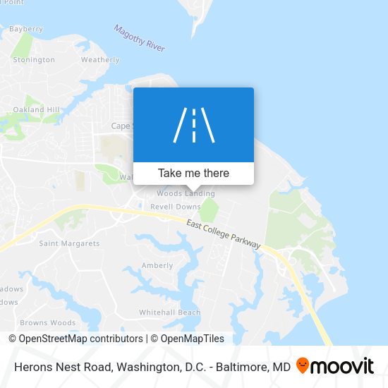 Herons Nest Road map