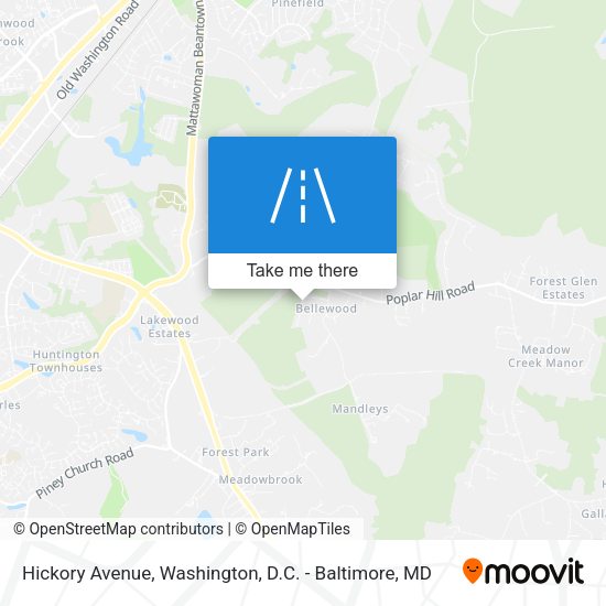 Hickory Avenue map