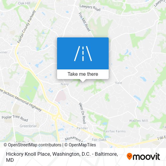 Mapa de Hickory Knoll Place