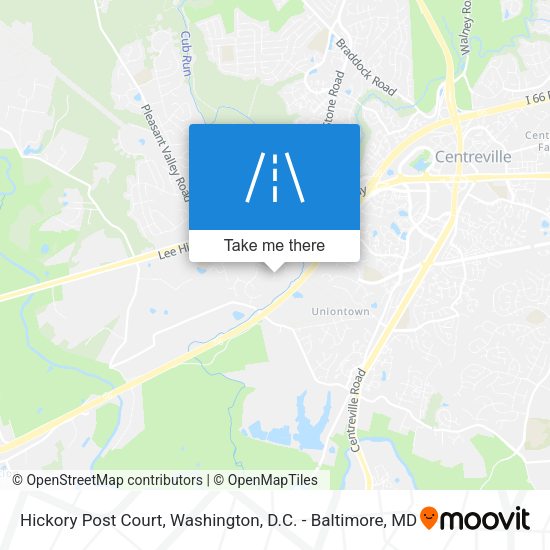 Hickory Post Court map
