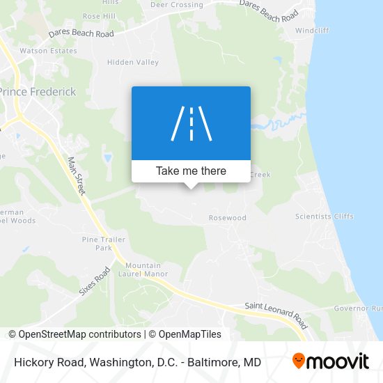 Hickory Road map