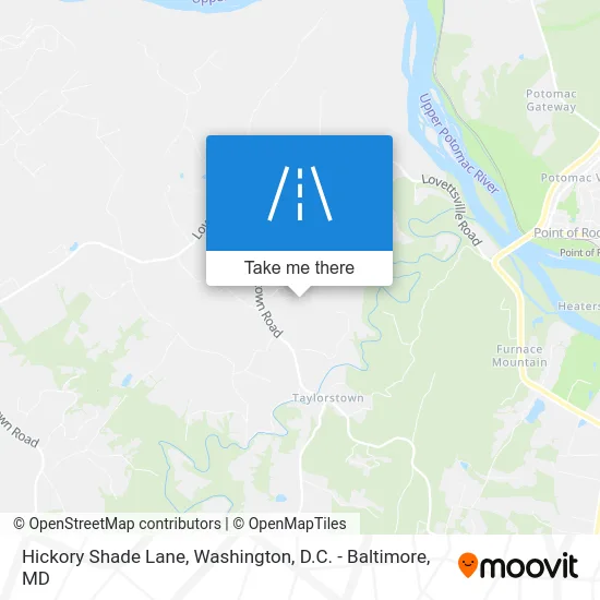Hickory Shade Lane map
