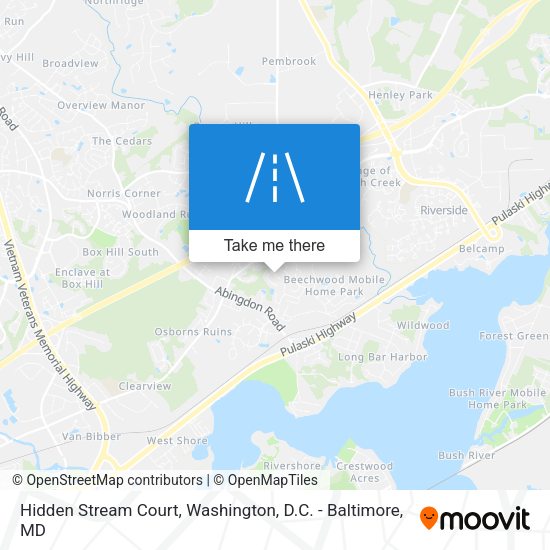 Mapa de Hidden Stream Court