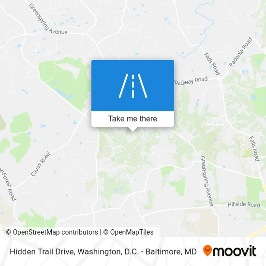 Hidden Trail Drive map