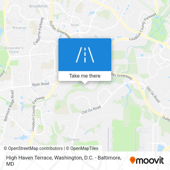 High Haven Terrace map