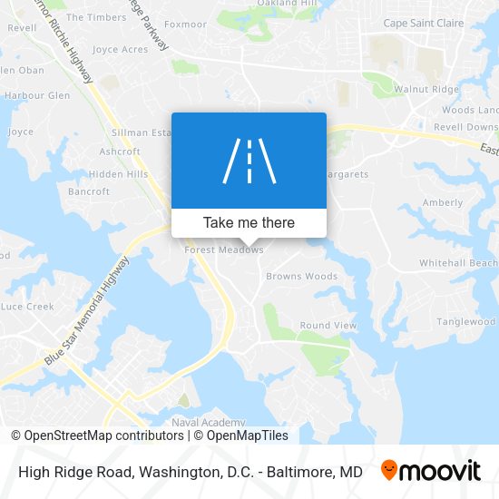 High Ridge Road map