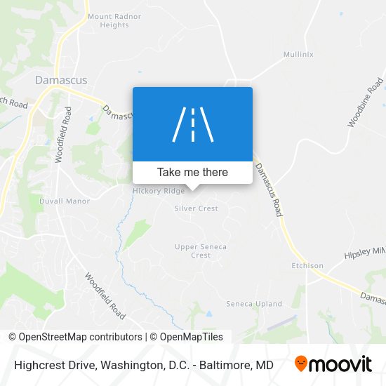 Mapa de Highcrest Drive