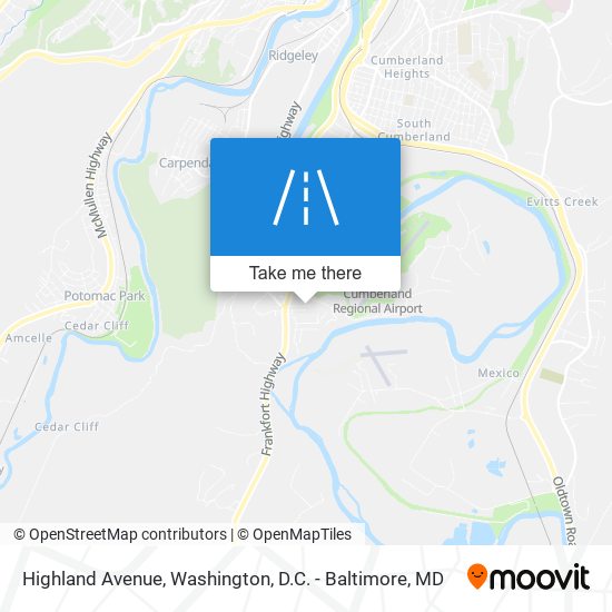 Mapa de Highland Avenue