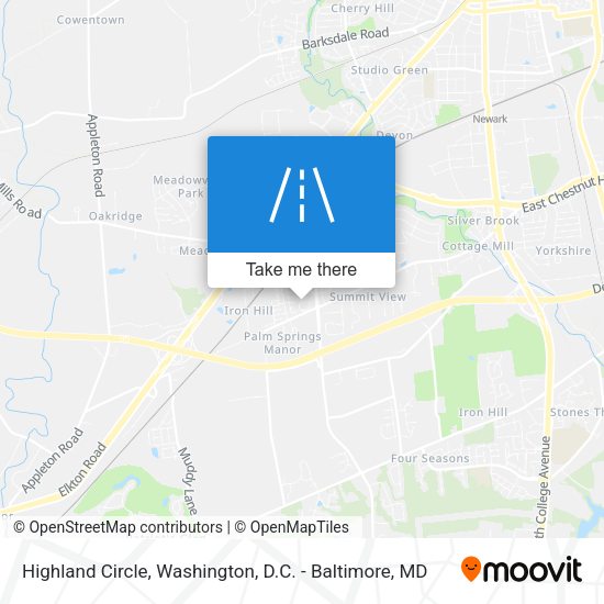 Highland Circle map