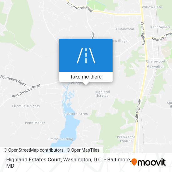 Mapa de Highland Estates Court