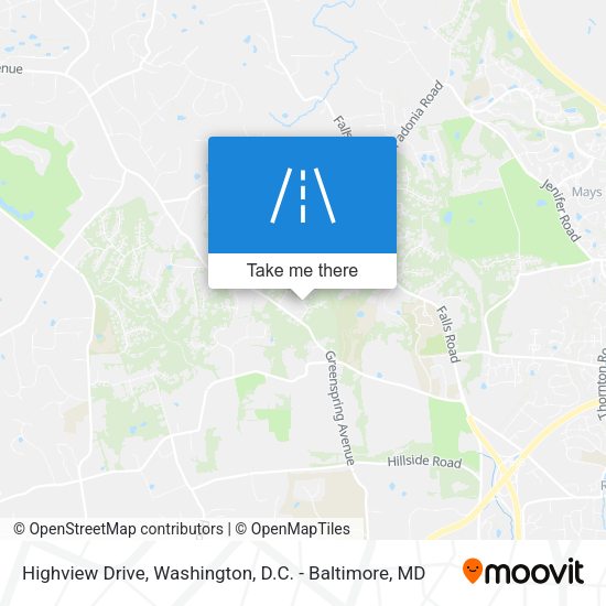 Highview Drive map