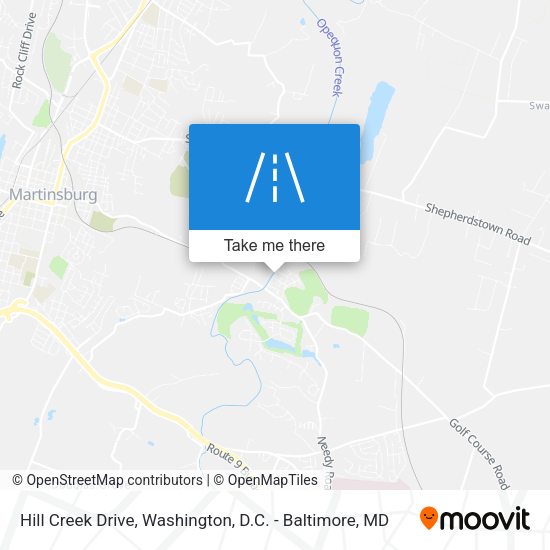 Hill Creek Drive map