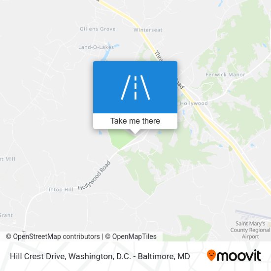Hill Crest Drive map