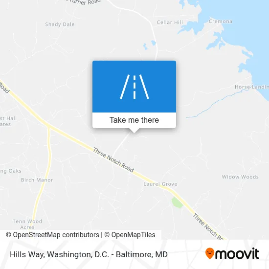 Hills Way map