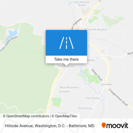 Hillside Avenue map