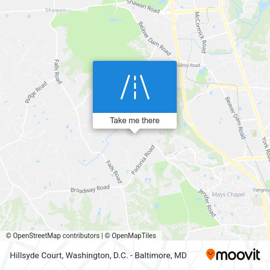 Hillsyde Court map