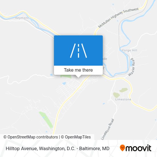 Hilltop Avenue map