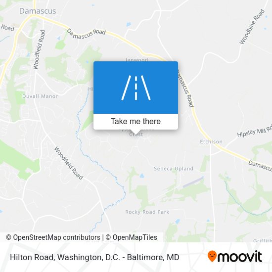 Hilton Road map