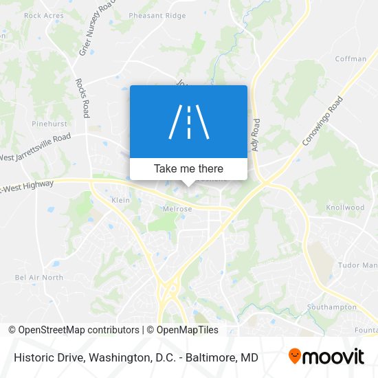 Historic Drive map