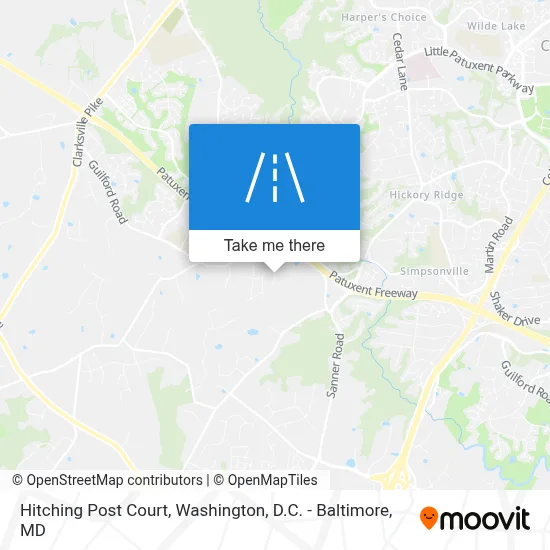 Hitching Post Court map