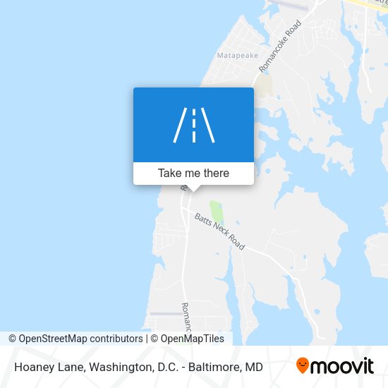 Mapa de Hoaney Lane