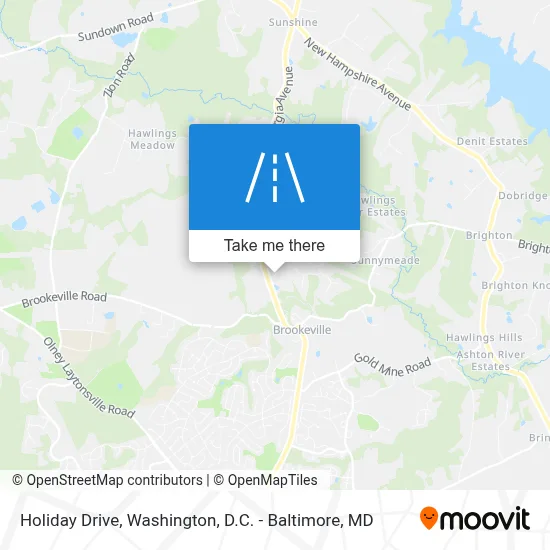 Holiday Drive map