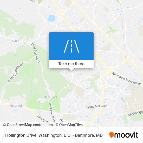 Hollington Drive map