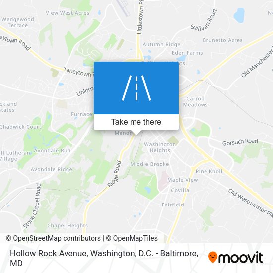Mapa de Hollow Rock Avenue